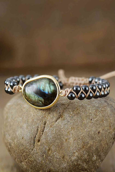 Armband mit Naturstein-Perlen
