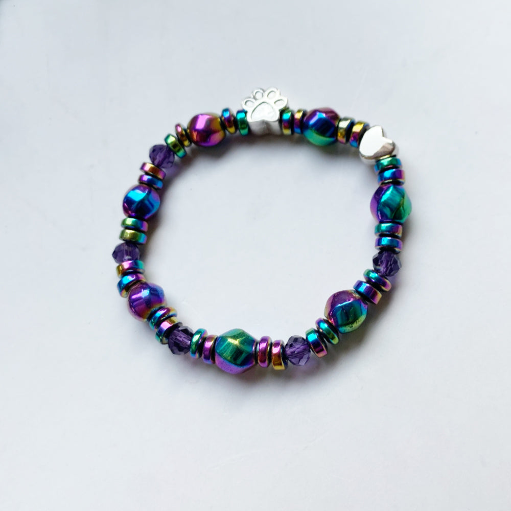 Magnetisches Pfoten Charm Armband