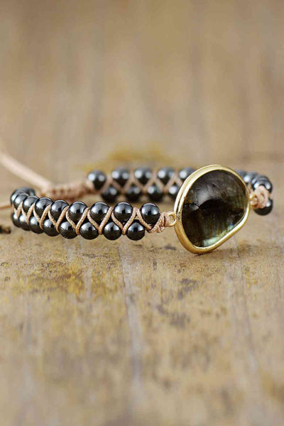 Armband mit Naturstein-Perlen