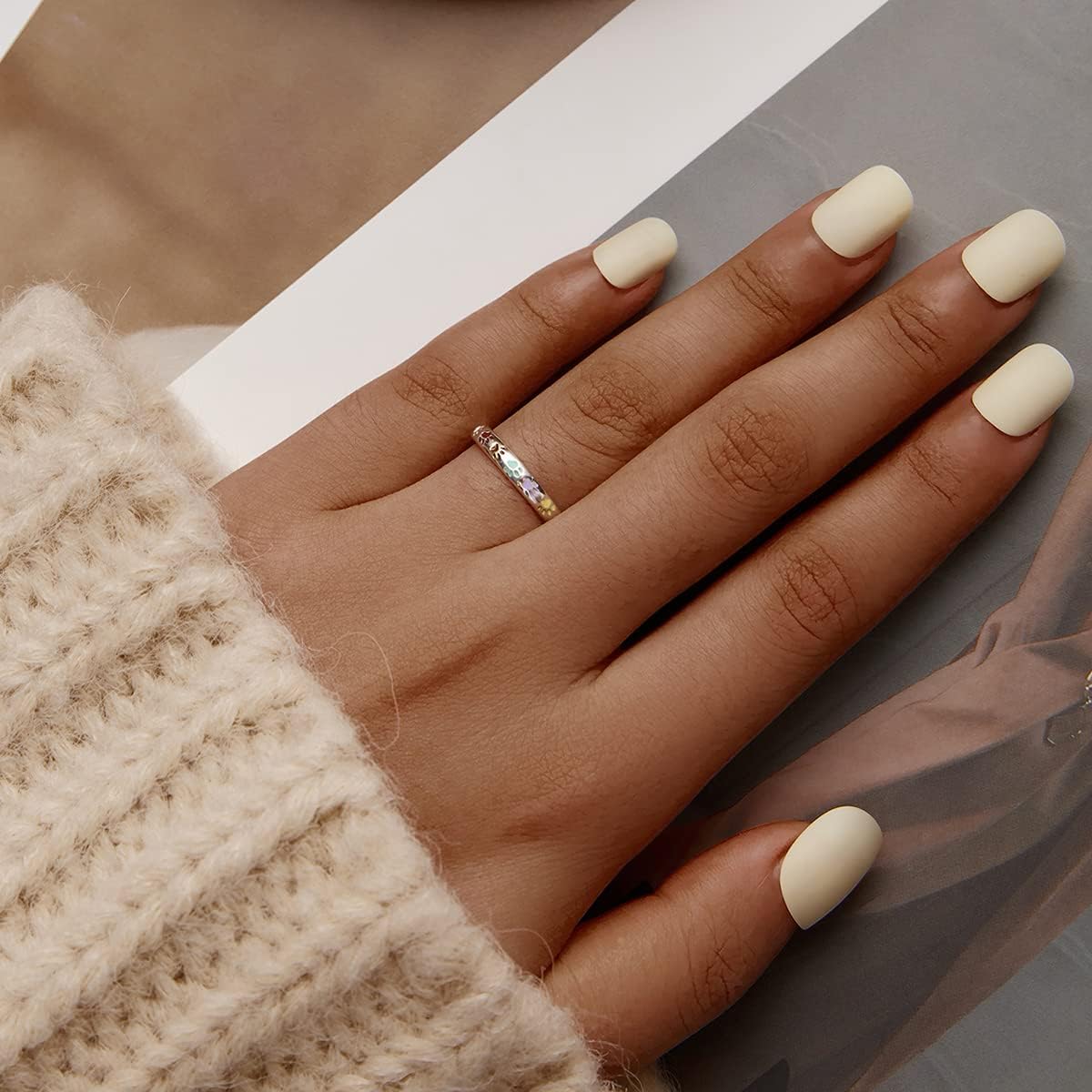 Pfotenabdruck Ring aus S925 Sterling Silber