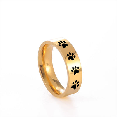 Pfotenring aus Edelstahl – Symbolischer Schmuck für Tierfreunde
