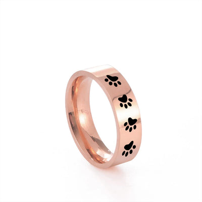 Pfotenring aus Edelstahl – Symbolischer Schmuck für Tierfreunde