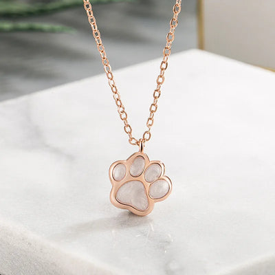 Halskette mit Pfotenanhänger – Symbolischer Tierschmuck für Damen