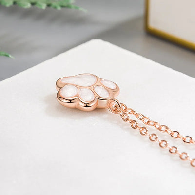 Halskette mit Pfotenanhänger – Symbolischer Tierschmuck für Damen