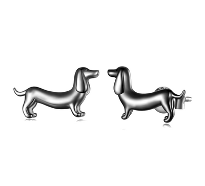 Dackel-Ohrringe aus 925er Silber