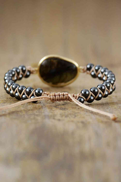 Armband mit Naturstein-Perlen